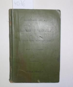 Suggestions for a Grammar of " Bangala ", the Lingua Franca of the Upper Congo. With Dictionary.