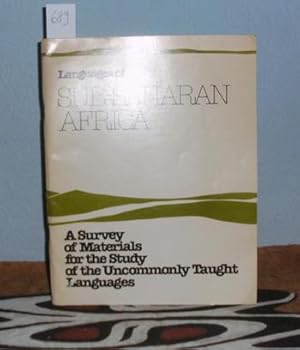 Bild des Verkufers fr Languages of Sub-Saharan Africa (A Survey of Materials for the Study of the Uncommonly Taught Languages Series). zum Verkauf von Antiquariat Welwitschia Dr. Andreas Eckl