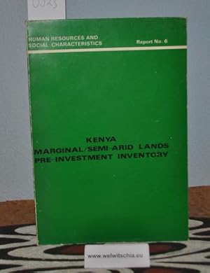 Kenya. Marginal-, semi-arid lands pre-investment inventory. Baringo-Kerio Valley Area - Machakos-...