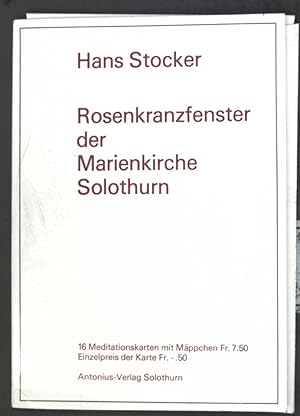 Bild des Verkufers fr Rosenkranzfenster der Marienkirche Solothurn: 16 Meditationskarten mit Mppchen. zum Verkauf von books4less (Versandantiquariat Petra Gros GmbH & Co. KG)