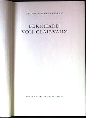 Immagine del venditore per Bernhard von Clairvaux. venduto da books4less (Versandantiquariat Petra Gros GmbH & Co. KG)