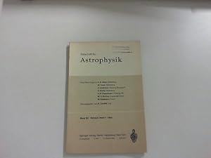 Imagen del vendedor de Zeitschrift fr Astrophysik Band 62; Heft 4. - 1965. a la venta por Zellibooks. Zentrallager Delbrck