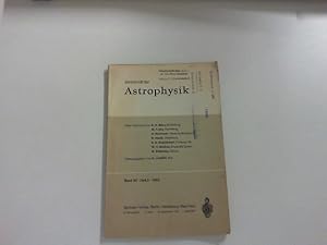 Imagen del vendedor de Zeitschrift fr Astrophysik Band 62; Heft 2. - 1965. a la venta por Zellibooks. Zentrallager Delbrck