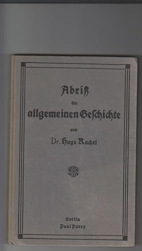 Imagen del vendedor de Abri der allgemeinen Geschichte. a la venta por Elops e.V. Offene Hnde