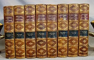 The Popular History of England. First American Edition in eight volumes, complete set in half cal...