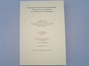 Bild des Verkufers fr Elternrecht und Privatschulfreiheit: Dargestellt an der Volksschule in der Schweiz und in Deutschland. St. Galler Beitrge zum ffentlichen Recht. zum Verkauf von Antiquariat Bookfarm