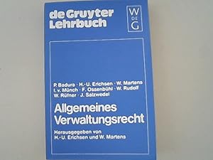 Bild des Verkufers fr Allgemeines Verwaltungsrecht (De Gruyter Lehrbuch) zum Verkauf von Antiquariat Bookfarm