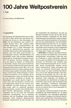 Bild des Verkufers fr 100 Jahre Weltpostverein. 1. Teil + 2. Teil / kpl. (in: Archiv fr deutsche Postgeschichte Heft 1/1974 + Heft 1/1975) zum Verkauf von Paderbuch e.Kfm. Inh. Ralf R. Eichmann