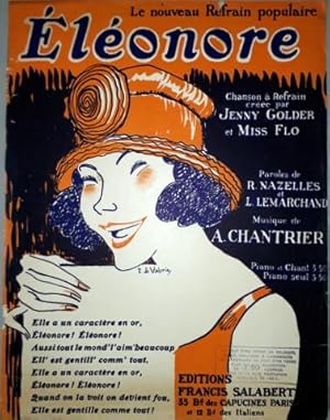 Seller image for lonore. Chanson  refrain cre par Jenny Golder et Miss FLo for sale by Paul van Kuik Antiquarian Music