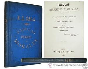 1865 - 113 FABULAS DE JACINTO SALA - 1ª EDICION - RARA - FABULAS RELIGIOSAS Y MO