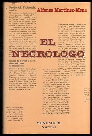 Imagen del vendedor de EL NECROLOGO - ALFONSO MARTINEZ-MENA a la venta por UNIO11 IMPORT S.L.