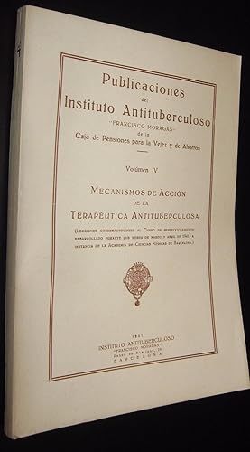 PUBLICACIONES DEL INSTITUTO ANTITUBERCULOSO - VOLUMEN IV - ILUSTRADO