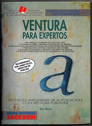 Immagine del venditore per VENTURA PARA EXPERTOS - RICK ALTMAN - CONTIENE DISCO venduto da UNIO11 IMPORT S.L.