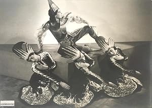 Four dancers - Olga Szentpal Dance Group - Modern Dance School performance 1930s Hungarian vintag...