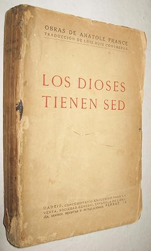 Bild des Verkufers fr 1910c LOS DIOSES TIENEN SED - ANATOLE FRANCE zum Verkauf von UNIO11 IMPORT S.L.