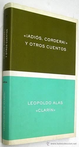 Bild des Verkufers fr ADIOS CORDERA Y OTROS CUENTOS - LEOPOLDO ALAS CLARIN zum Verkauf von UNIO11 IMPORT S.L.