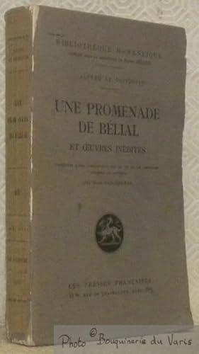 Image du vendeur pour Une promenade de Blial et oeuvres indites, prcdes d'une introduction sur la vie et le caractres d'Alfred Le Poittevin par Ren Descharmes. Collection Bibliothque Romantique 3, sous la direction de Henri Girard. mis en vente par Bouquinerie du Varis