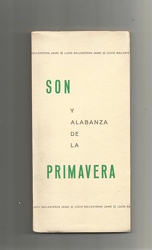 Seller image for Son y alabanza de la primavera. for sale by Librera El Crabo