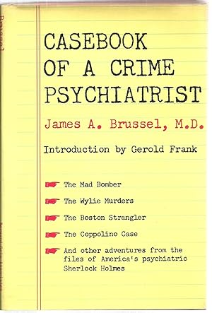 Bild des Verkufers fr Casebook of A Crime Psychiatrist zum Verkauf von Sabra Books