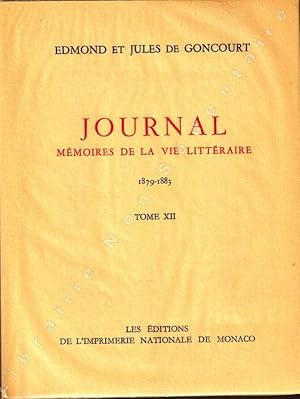 Seller image for Journal Mmoires de la Vie Littraire 1879-1883 for sale by ARTLINK