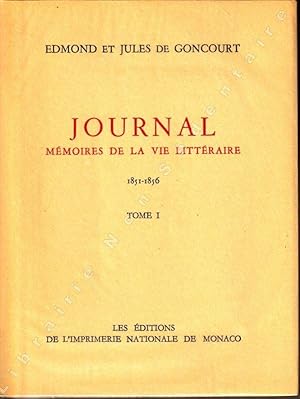 Seller image for Journal Mmoires de la vie Littraire 1851-1856 for sale by ARTLINK