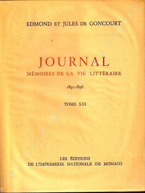 Seller image for Journal Mmoires de la Vie Littraire 1895-1896 for sale by ARTLINK