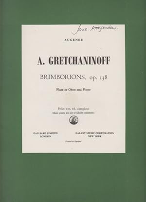 Brimborions, Op.138 for Flute or Oboe and Piano