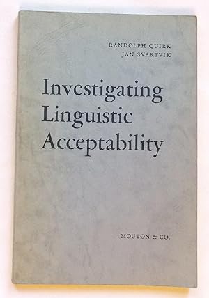Investigating Linguistic Acceptability - Janua Linguarum No.LIV