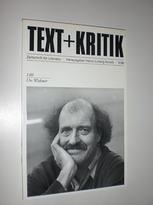 Urs Widmer. Zeitschrift für Literatur. Herausgegeber Heinz Ludwig Arnold.