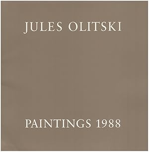 Seller image for Jules Olitski: New Paintings (December 1-31, 1988) for sale by Diatrope Books