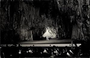 Immagine del venditore per Ansichtskarte / Postkarte Mlaga Andalusien Spanien, Cueva de Nerja, Festival de Danza, Ballet de la Opera de Paris, Harfe venduto da akpool GmbH