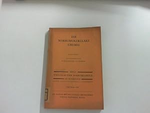 Imagen del vendedor de Die Makromolekulare Chemie. Band 34. Iupac Symposium ber Markomolekle ind Wiesbaden. Plenar- und Hauptvortrge - 1. Sonderband. a la venta por Zellibooks. Zentrallager Delbrck