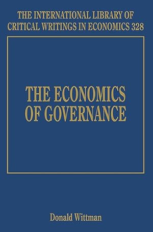 Seller image for Economics of Governance for sale by GreatBookPrices