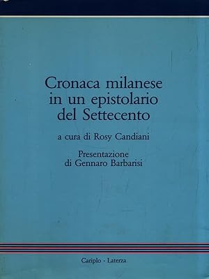 Cronaca milanese in un epostolario del Settecento