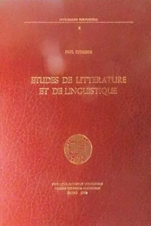 Seller image for TUDES DE LITTERATURE ET DE LINGUISTIQUE. for sale by Livraria Castro e Silva