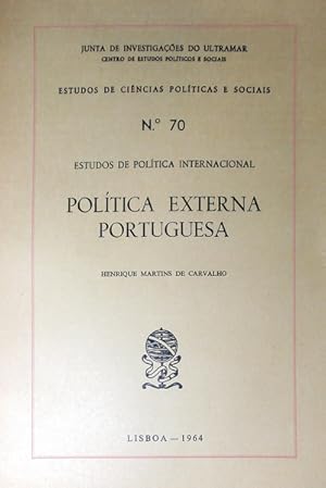 Imagen del vendedor de POLTICA EXTERNA PORTUGUESA. a la venta por Livraria Castro e Silva