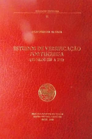 Bild des Verkufers fr ESTUDOS DE VERSIFICAO PORTUGUESA (Sculos XIII a XVI) zum Verkauf von Livraria Castro e Silva