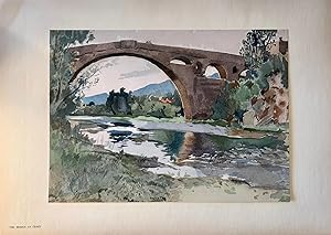 The Bridge at Ceret from "Old Bridges of France"