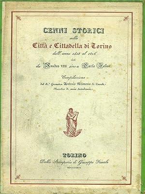 Immagine del venditore per Cenni storici sulla Citta' e Cittadella di Torino venduto da Librodifaccia