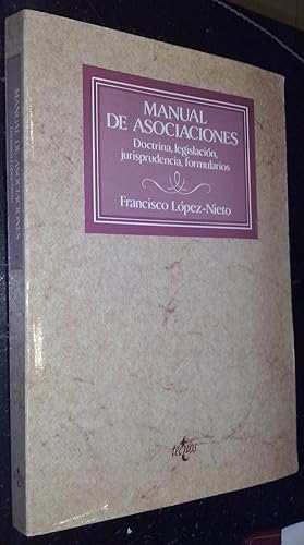 Bild des Verkufers fr Manual de asociaciones. Doctrina, legislacin, jurisprudencia, formularios zum Verkauf von Librera La Candela