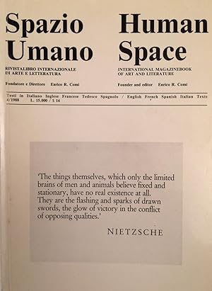 Image du vendeur pour Spazio Umano Human Space 4 / 1988 mis en vente par A Balzac A Rodin