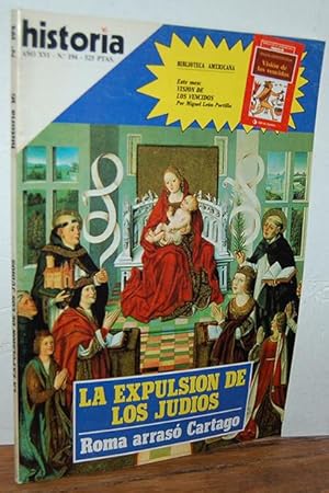 Seller image for Historia 16, N 194. LA EXPULSIN DE LOS JUDIOS./ ROMA ARRAS CARTAGO Ao XVI for sale by EL RINCN ESCRITO