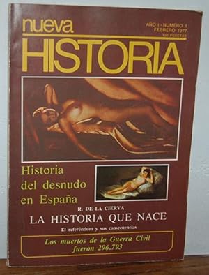 Imagen del vendedor de Nueva Historia. HISTORIA DEL DESNUDO EN ESPAA. N 1, Ao I a la venta por EL RINCN ESCRITO