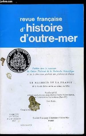 Seller image for Revue franaise d'histoire d'outre-mer n 260-261 - Sur Moncef Bey et le moncefisme : la Tunisie de 1942 a 1948 par Juliette Bessis, Guerre mondiale et dcolonisation, le cas du Maroc en 1945 par Jacques Valette, Luttes de classes et privilges nationaux for sale by Le-Livre