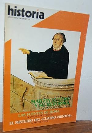 Bild des Verkufers fr Historia 16, N 90. MARTN LUTERO Y SU REFORMA. Las fuentes de Roma/ "El misterio de cuatro vientos". Ao VIII zum Verkauf von EL RINCN ESCRITO