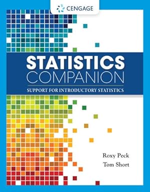 Bild des Verkufers fr Statistics Companion : Support for Introductory Statistics zum Verkauf von GreatBookPrices