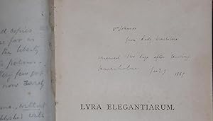 Lyra Elegantiarum: A collection of some of the best specimens of vers de societe and vers d'occas...
