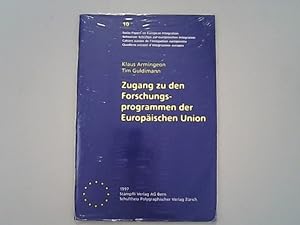 Imagen del vendedor de Zugang zu den Forschungsprogrammen der Europischen Union. Swiss papers on European integration ; 10. a la venta por Antiquariat Bookfarm