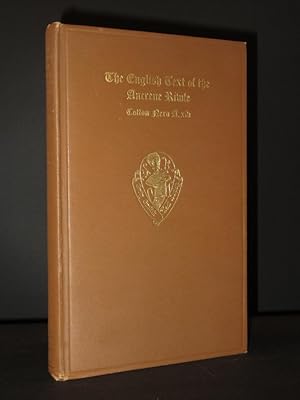 Image du vendeur pour The English Text of the Ancrene Riwle mis en vente par Tarrington Books