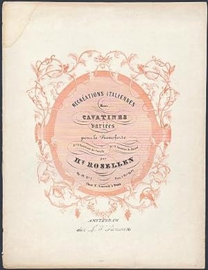 Recréations Italiennes. Deux Cavatines variees pour le Pianoforte op. 19 No. 1: Cavatine de Carafa.